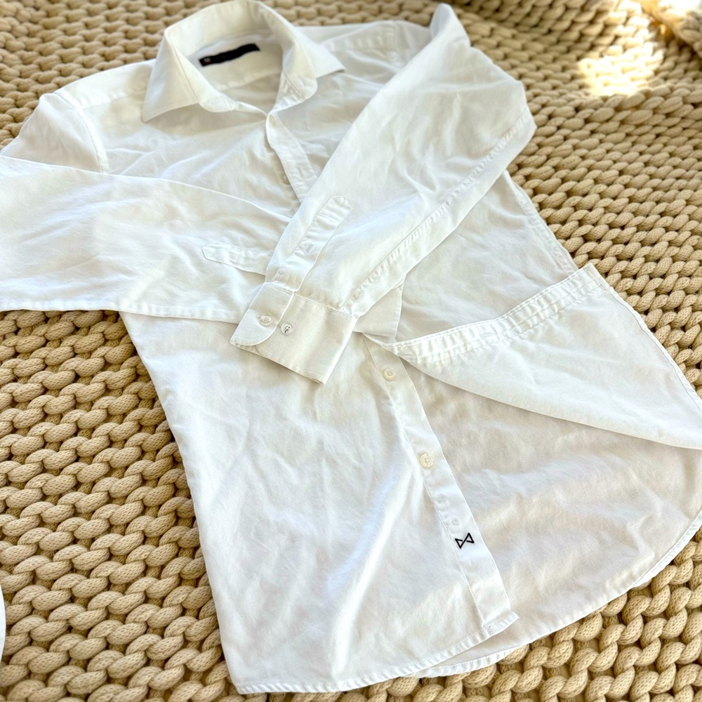 COMBATANT GENTLEMEN textured dress shirt
